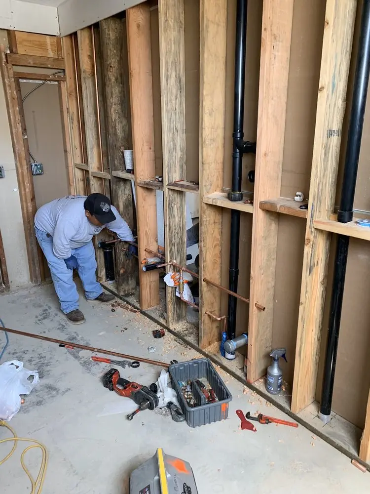Commercial rough-in plumbing for Water Heater Replacement in West Belmar